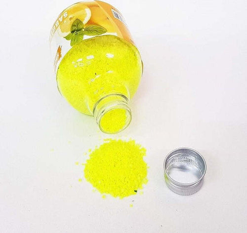 Sabbia-Profumata-Decorativa-Granulare-350gr-Giallo-Limone-Composizione-Centrotavola