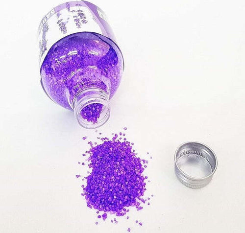 Sabbia-Profumata-Decorativa-Granulare-350gr-Lavanda-Viola-Composizione-Centrotavola
