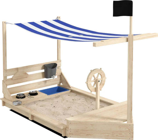 Sabbiera-per-Bambini-3-7-Anni-con-Tettuccio-e-Set-da-Cucina,-in-Legno-di-Abete,-180x103x144.5-cm-ED4343-061V00NDED4