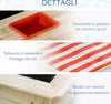 Sabbiera-per-Bambini-3-8-Anni-con-Tettuccio-Regolabile,-in-Legno-di-Abete-e-Poliestere,-118x118x118-cm-ED343-048ED33