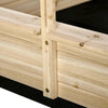 Sabbiera-per-Bambini-3-8-Anni-con-Tettuccio-Regolabile,-in-Legno-di-Abete-e-Poliestere,-118x118x118-cm-ED343-048ED33