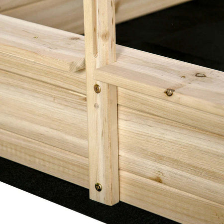 Sabbiera-per-Bambini-3-8-Anni-con-Tettuccio-Regolabile,-in-Legno-di-Abete-e-Poliestere,-118x118x118-cm-ED343-048ED33