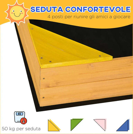 Sabbiera-per-Bambini-da-4-Posti-in-Legno-di-Abete-con-Design-senza-Fondo,-109x109x19.8-cm-QW4343-058V00NDQW4