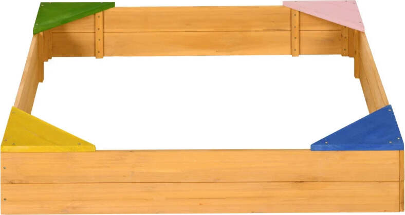 Sabbiera-per-Bambini-da-4-Posti-in-Legno-di-Abete-con-Design-senza-Fondo,-109x109x19.8-cm-QW4343-058V00NDQW4