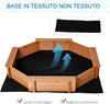 Sabbiera-per-Bambini-in-Legno-con-Sedili-e-Copertura,-Età-3-8-Anni,-139.5x139.5x21.5cm-WD6343-049RDWD6