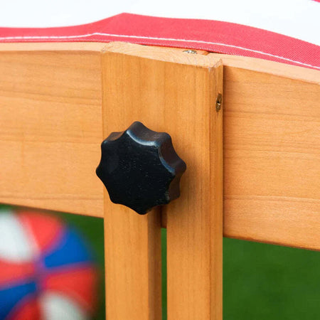 Sabbiera-per-Bambini-in-Legno-con-Tettuccio-Regolabile,-Sedute-e-Vaschette,-107.5x107.5x110-cm-FG6343-053FG6