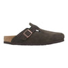 BIRKENSTOCK sabot birkenstock boston bs suede leather - mocha da uomo
