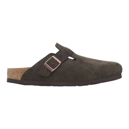BIRKENSTOCK sabot birkenstock boston bs suede leather - mocha da uomo