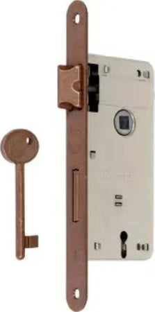 SACAR---SERRATURA-PICCOLA-A-FORO-CON-CHIAVE-DA-INFILARE-50MM---BRONZATA