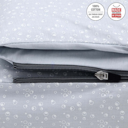 Sacca Piumone Culla I/V Be Ocean Grigio 60X120X3 Cm Casa e cucina/Tessili per la casa/Biancheria per culle e lettini/Biancheria bimbi/Piumini La Casa Del Bebè - Napoli, Commerciovirtuoso.it