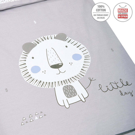 Sacca Piumone I/V Be Lion Grigio 60X120X3 Cm Casa e cucina/Tessili per la casa/Biancheria per culle e lettini/Biancheria bimbi/Piumini La Casa Del Bebè - Napoli, Commerciovirtuoso.it