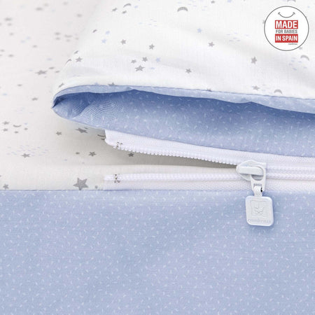 Sacca Piumone I/V Sky Azzurro Casa e cucina/Tessili per la casa/Biancheria per culle e lettini/Biancheria bimbi/Piumini La Casa Del Bebè - Napoli, Commerciovirtuoso.it