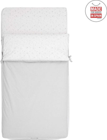 Sacca Piumone I/V Sky Grigio Casa e cucina/Tessili per la casa/Biancheria per culle e lettini/Biancheria bimbi/Piumini La Casa Del Bebè - Napoli, Commerciovirtuoso.it