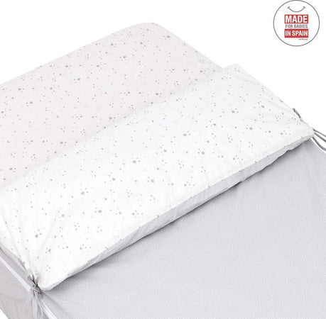 Sacca Piumone I/V Sky Grigio Casa e cucina/Tessili per la casa/Biancheria per culle e lettini/Biancheria bimbi/Piumini La Casa Del Bebè - Napoli, Commerciovirtuoso.it