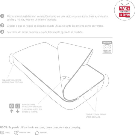 Sacca Piumone I/V Star Rosa 60X120X3 Cm Casa e cucina/Tessili per la casa/Biancheria per culle e lettini/Biancheria bimbi/Piumini La Casa Del Bebè - Napoli, Commerciovirtuoso.it