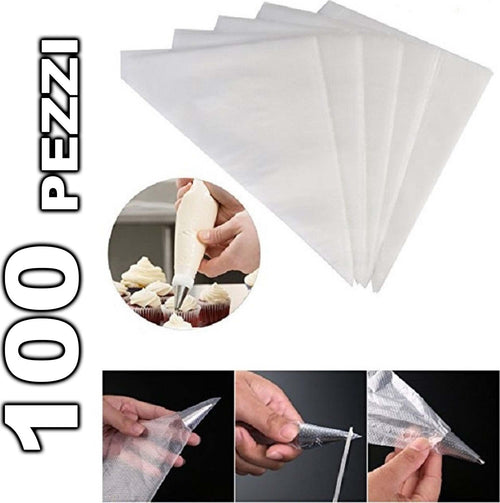 100 SACCAPOCHE USA E GETTA MONOUSO SACCA PASTICCERE SAC A POCHE CAKE DESIGN 26CM Casa e cucina/Teglie da forno e accessori per pasticceria/Accessori e utensili per pasticceria/Utensili decorativi/Saccapoche Trade Shop italia - Napoli, Commerciovirtuoso.it