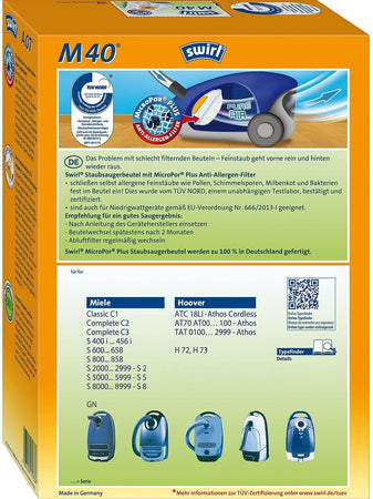 Sacchetti Aspirapolvere Swirl Compatibili Miele Orange