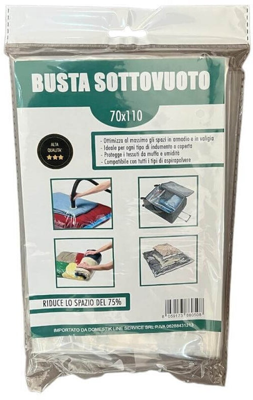 Sacchetti Buste Sottovuoto  Spazio Facile 70x110cm (1 Pz.)
