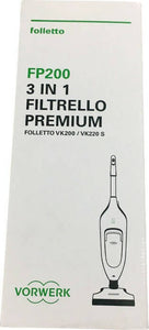 Sacchetti-Folletto-Vk-200-/-220s-(originali)-Fp200-Filtrello-Premium-Originale-Per-Folletto-Vk200-Vorwerk