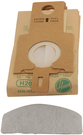 Sacchetti Originali Hoover H20 per Pure Power con Filtro Carta
