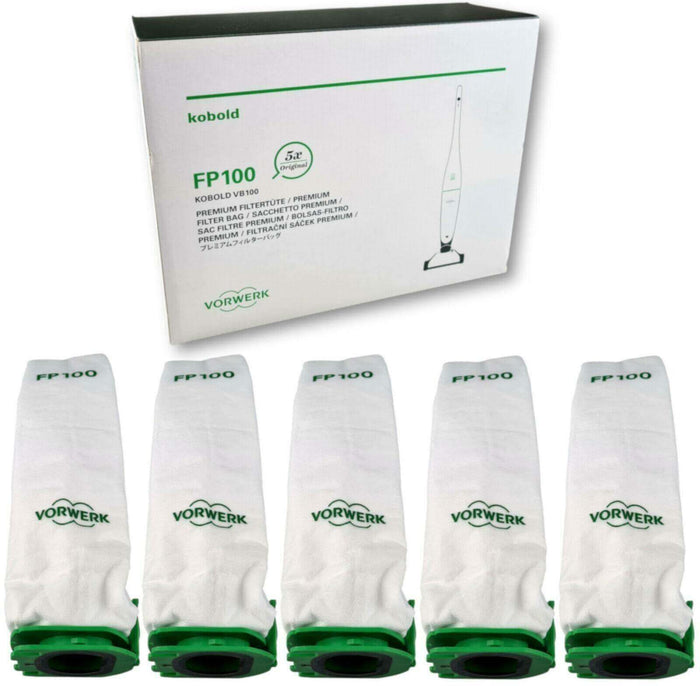 5 Sacchetti Aspirapolvere Premium Per Rowenta RS 218 + Filtro Motore - 5 Strati, Alta Filtrazione, Made In Germany