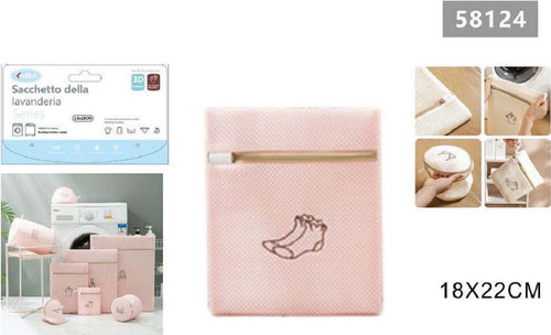Sacchetto Lavatrice Rosa Borsa Biancheria Calzini Lavaggio A Rete 18x22cm 58124 Casa e cucina/Organizzazione interni/Organizzazione lavanderia/Sacchi da biancheria Trade Shop italia - Napoli, Commerciovirtuoso.it