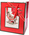 Sacchetto per confezioni regalo natalizie decorato con alberi e cavalli da 31 cm Casa e cucina/Decorazioni per interni/Addobbi e decorazioni per ricorrenze/Decorazioni natalizie/Oggettistica MagiediNatale.it - Altamura, Commerciovirtuoso.it