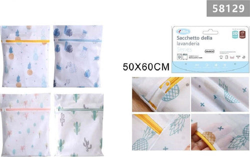 Sacchetto Per Lavaggio Rete Con Cerniera Biancheria 50 X 60 Cm A Fantasia 58129 Casa e cucina/Organizzazione interni/Organizzazione lavanderia/Sacchi da biancheria Trade Shop italia - Napoli, Commerciovirtuoso.it