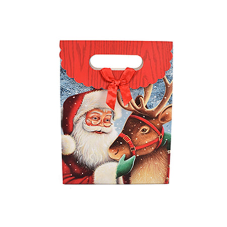 Busta sacchetto regalo Babbo Natale classico per regali natalizi