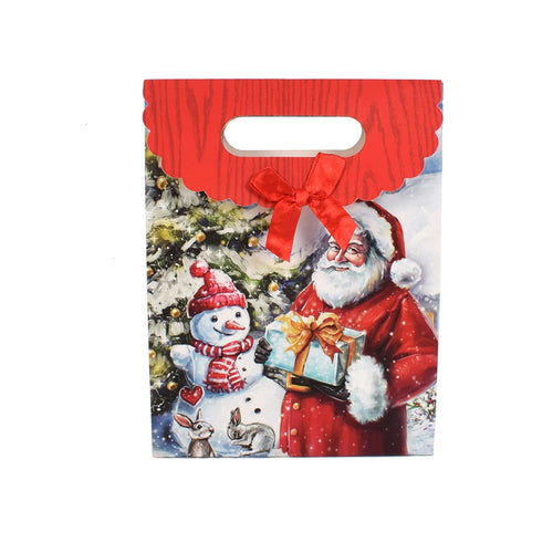 Busta sacchetto regalo Babbo Natale classico per regali natalizi