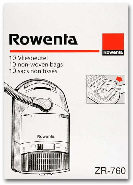 10 Sacchetti Per Aspirapolvere In Microfibra - Compatibili Con Rowenta Tonixo RS700-799, RS710, RS723, RS727, RS730, RS740, RS741, E Swirl R29