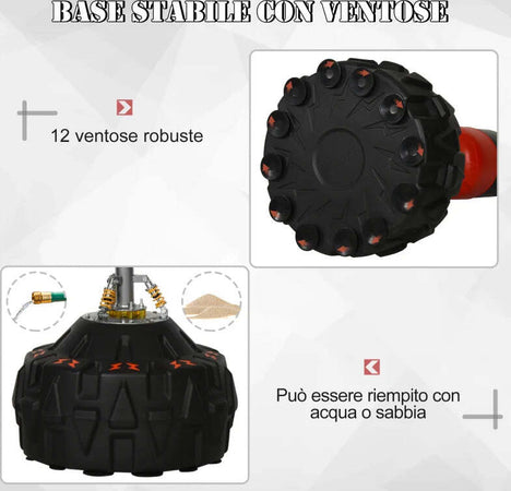 Sacco-Boxe-da-Terra-con-Supporto-per-Allenamento-Professionale-a-Casa-o-in-Palestra,-Nero-e-Rosso,-Φ60-x-180-cm-YQ3A91-110YQ3