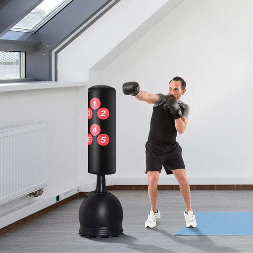 Sacco-da-Boxe-da-Terra,-Sacco-da-Pugile-per-Adulti-e-Bambini,-Fit-Boxe-Arti-Marziali-(50x50x165cm)-WE3A91-063WE3