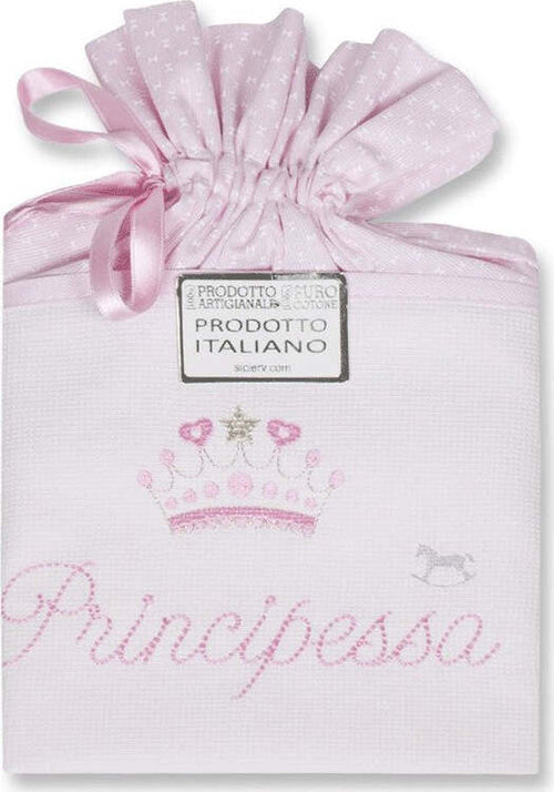 Sacco-Nascita-Neonata-in-Puro-Cotone-Principessa