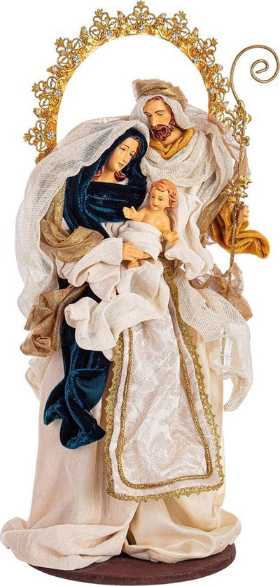Sacra famiglia con corona e vestiti in tessuto standard statue per presepe h 53 cm Casa e cucina/Decorazioni per interni/Addobbi e decorazioni per ricorrenze/Decorazioni natalizie/Presepi/Statuine e fondali per il presepe MagiediNatale.it - Altamura, Commerciovirtuoso.it