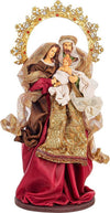 Sacra famiglia con vestiti in tessuto colore rosso statue per presepe h 38 cm Casa e cucina/Decorazioni per interni/Addobbi e decorazioni per ricorrenze/Decorazioni natalizie/Presepi/Statuine e fondali per il presepe MagiediNatale.it - Altamura, Commerciovirtuoso.it