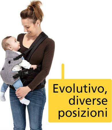 Safety 1st go4, marsupio, dalla nascita fino a ca. 3 anni, black chic, ribbon red, due colori bambini rosso nero prima infanzia Prima infanzia/Marsupi/Marsupio a zainetto Sanitaria Gioia del Bimbo - Villa San Giovanni, Commerciovirtuoso.it