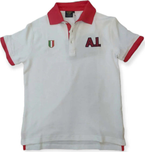 Sai Ambrosini Polo In Piquet Aeronautica Italiana Elasticizzata 100% Cotone Con Ricamo Sul Petto Logo T-shirt Slim A Manica Corta E Chiusura A Tre Bottoni Moda/Uomo/Abbigliamento/T-shirt polo e camicie/Polo Euforia - Bronte, Commerciovirtuoso.it