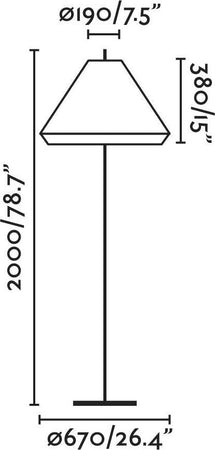 SAIGON OUT 1950 T70 Piantane grigia/bianco opaco Illuminazione/Illuminazione per interni/Lampade/Lampade da terra Led Mall Home - Napoli, Commerciovirtuoso.it