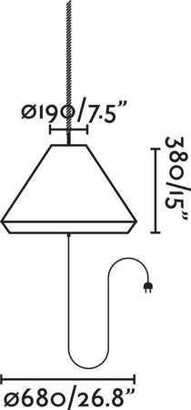 SAIGON OUT Lampada portatile e sospensione grigia/marrone W70 hole cap Illuminazione/Illuminazione per interni/Lampadari lampade a sospensione e plafoniere/Lampade a sospensione Led Mall Home - Napoli, Commerciovirtuoso.it