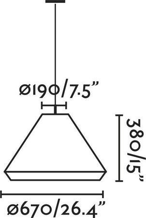 SAIGON OUT Lampada suspensione grigia/bianco opaco T70 cone cap Illuminazione/Illuminazione per interni/Lampadari lampade a sospensione e plafoniere/Lampade a sospensione Led Mall Home - Napoli, Commerciovirtuoso.it