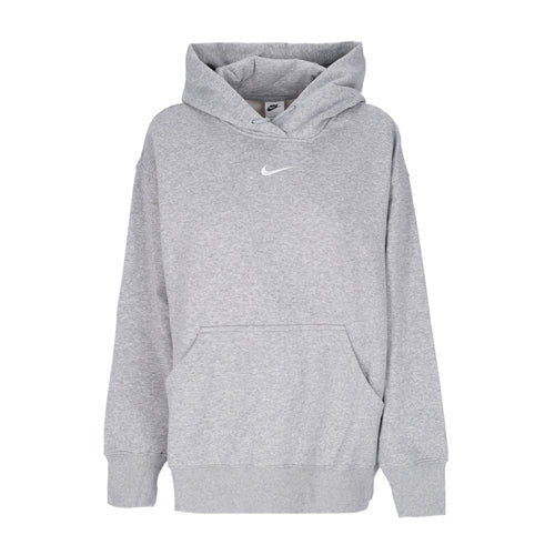 Nike Felpa Cappuccio Donna W Sportswear Phoenix Fleece Oversized Pullover Hoodie Dk Grey Heather/sail da donna