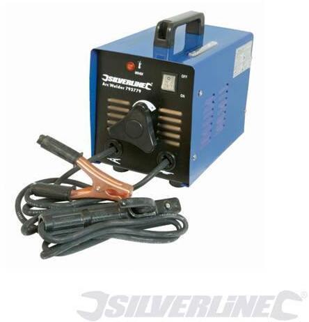 Saldatrice ad arco Silverline 100A alimentazione 230V 13A professionale saldature precise