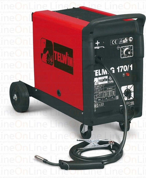 SALDATRICE TELMIG 170/1 TURBO A FILO CONTINUO MIG-MAG TELWIN 821054 Fai da te/Utensili elettrici e a mano/Utensili elettrici/Attrezzature per saldatura e dissaldatura/Saldatori a pistola e saldatrici/Saldatrici Trade Shop italia - Napoli, Commerciovirtuoso.it