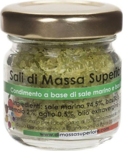 Sale Marino Aromatico Con Basilico E Aglio Vasetto 80g Spori Di Sale