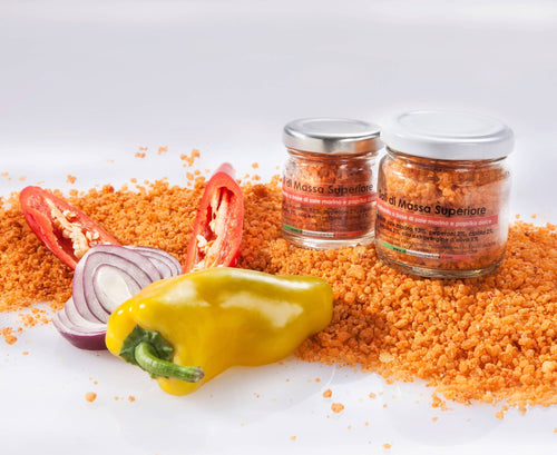 sale marino con paprika dolce e peperoni barattolo di vetro da 25 g Saporidisale.It