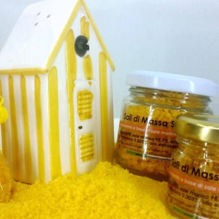 sale marino con zafferano e arancia barattolo di vetro da 25 g Saporidisale.It