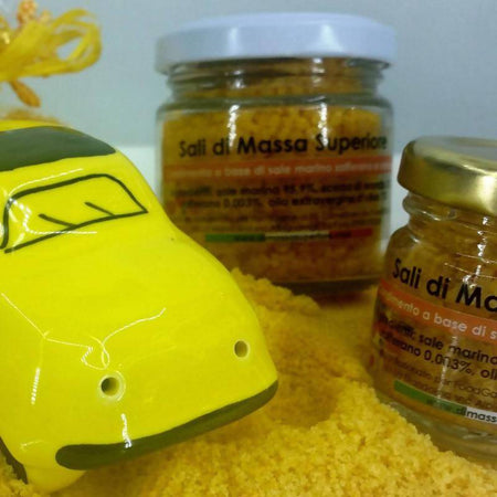 sale marino con zafferano e arancia barattolo di vetro da 25 g Saporidisale.It