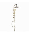 Saliscendi Bagno Colonna Doccia Miscelatore Oro Soffione Quadrato Doccetta 87305
