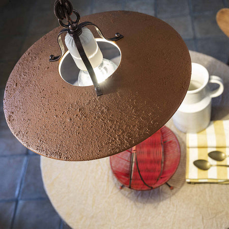 Saliscendi-Classico-Bologna-Metallo-E-Ceramica-Nero-Sfumato-Rame-1-Luce-E27